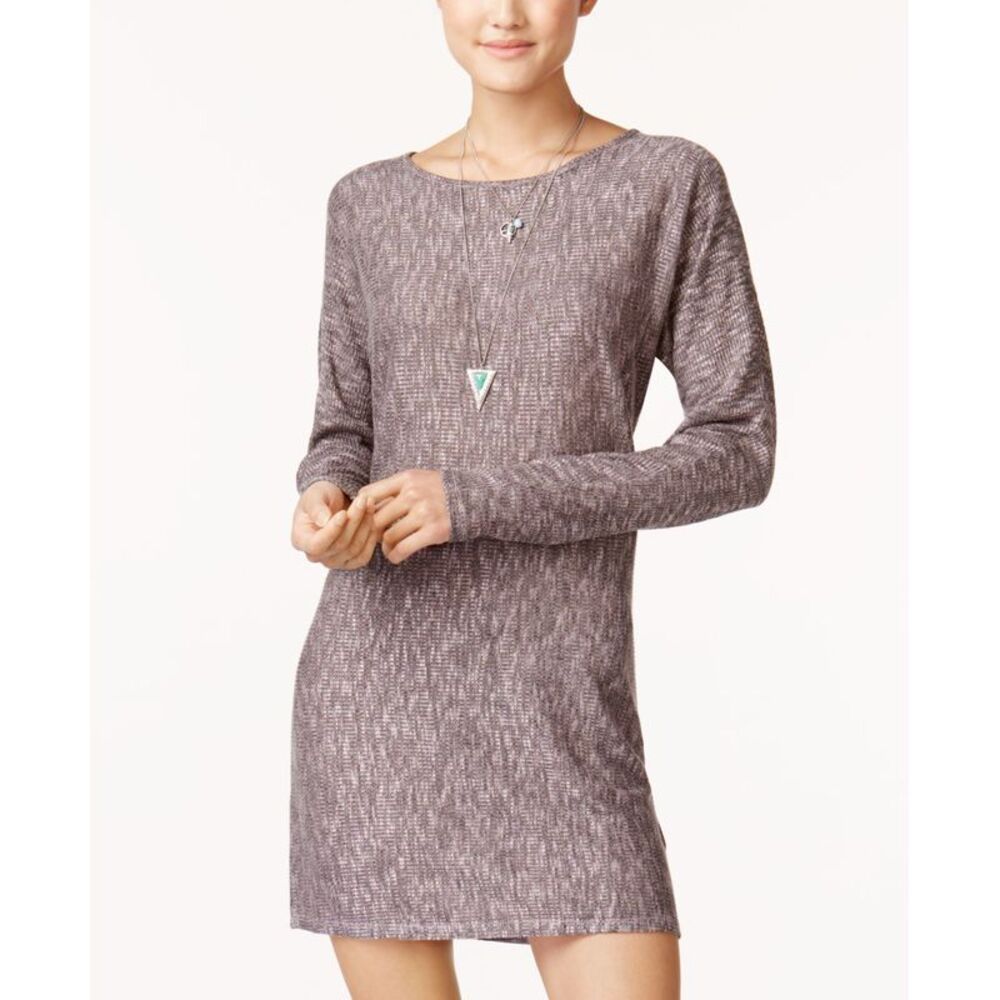 One Hart Juniors Marled Sweater Dress